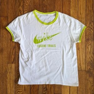 Y2k Vintage Nike Eugene Trials Ringer T-shirt